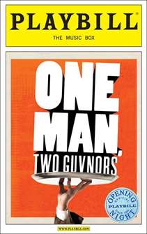 One Man, Two Guvnors Limited Edition Official Opening Night Playbill 